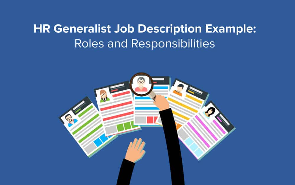 HR Generalist Job Description Example Roles And Responsibilities 