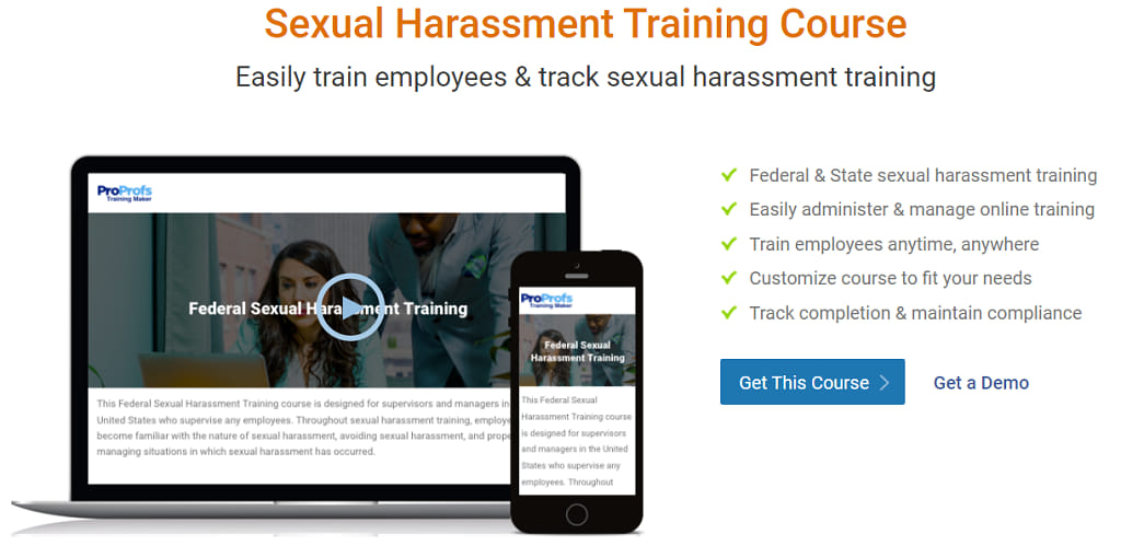 Proprofs Sexual Harassment Prevention Training