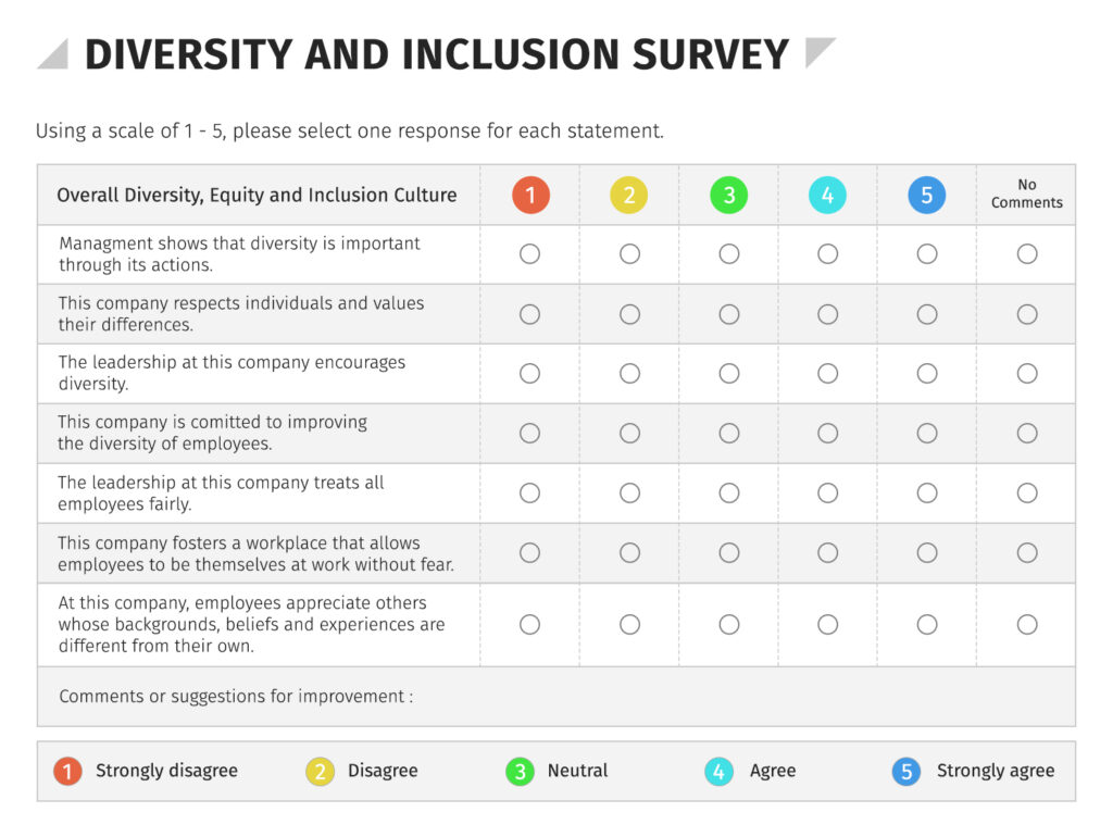 Diversity and Inclusion Survey