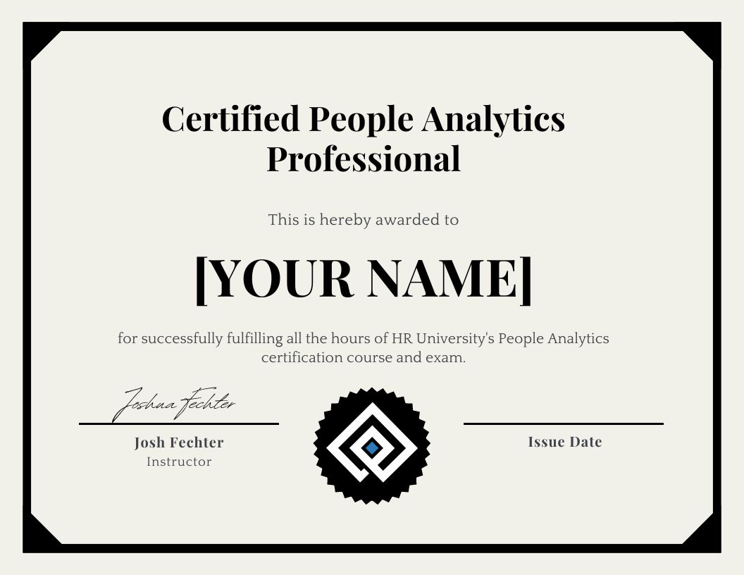 People Analytics Certification