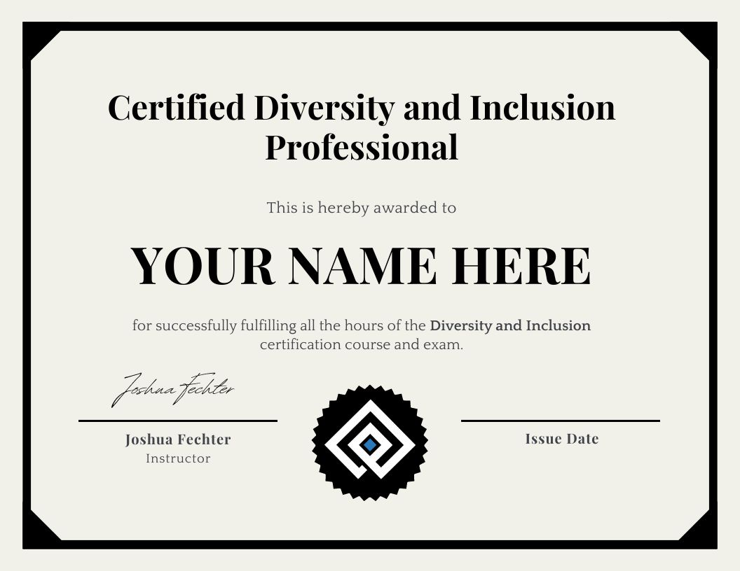 Diversity and Inclusion Certification