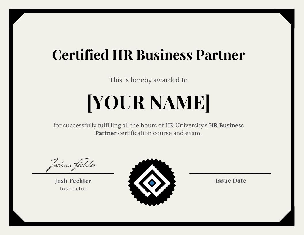 Certified HR Business Partner