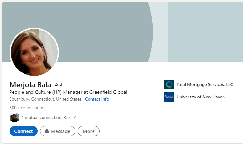 Human Resources Manager Linkedin Profile