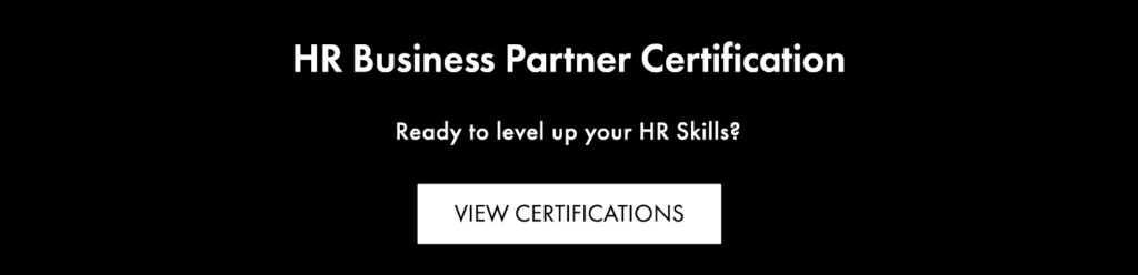 HR Business Partner Certification