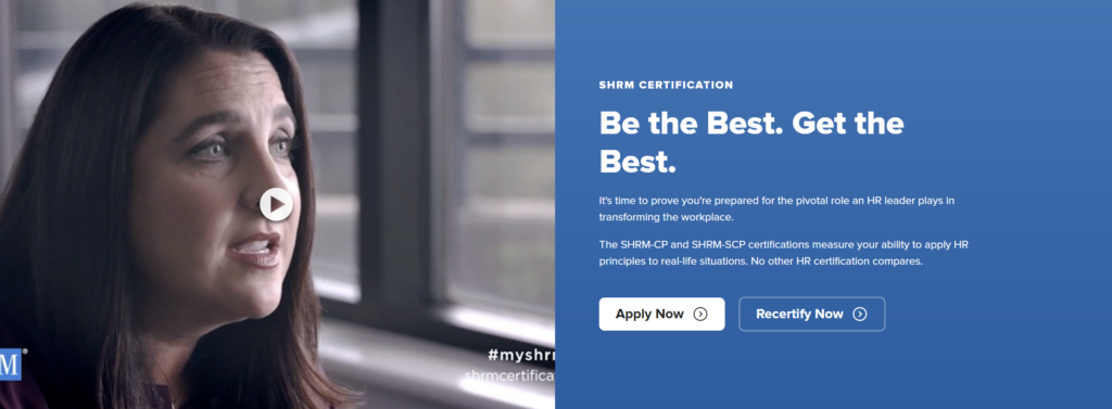 SHRM Certified Professional (SHRM-CP) and SHRM Senior Certified Professional (SHRM-SCP)