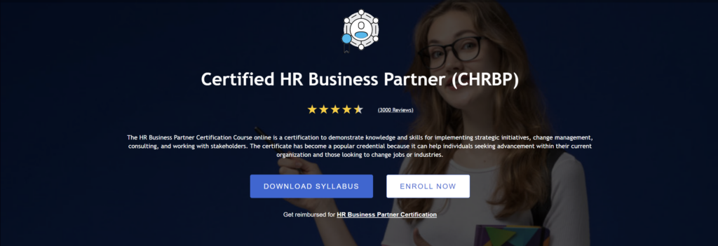 HR Business Partner Certification offered at HR University