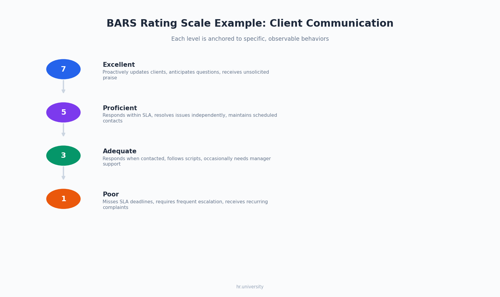 What Is a Behaviorally Anchored Rating Scale (BARS)? - HR University ...